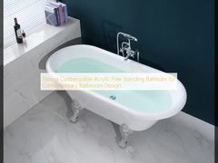 Çağdaş Banyo Tasarımı için Güçlü Özelleştirilebilir Akrilik Serbest Duran Küvetler