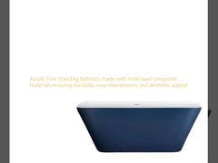 Acrylic Free Standing Bathtubs made with multi layer composite materials ensuring durability easy maintenance and aesthetic appeal
