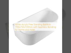White Acrylic Freestanding Bathtub Luxury Spa