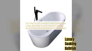 Suly Merlin Wide Acrylic Freestanding Bathtub
