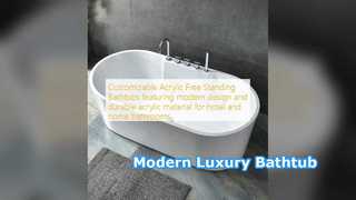 Modern Acrylic Bathtubs for Luxury Bathrooms