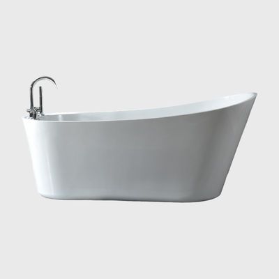 59 inch Bathroom Acrylic Soaking Back To Wall Freestanding Bathtubs CUPC Certificated
