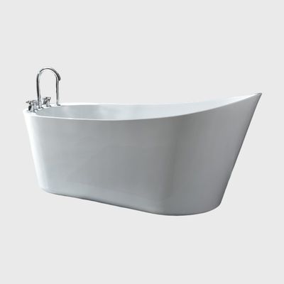59 inch Bathroom Acrylic Soaking Back To Wall Freestanding Bathtubs CUPC Certificated