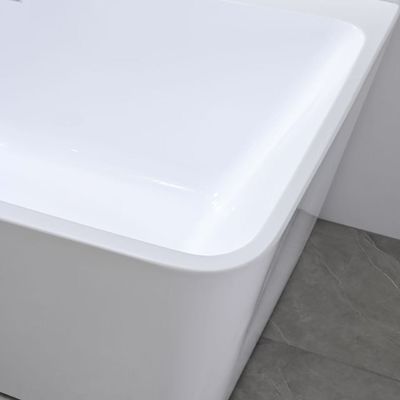White Round Smooth Acrylic Freestanding Bathtubs