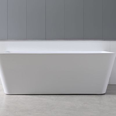 White Round Smooth Acrylic Freestanding Bathtubs