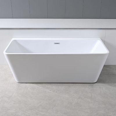 Modern White Round Smooth Acrylic Freestanding Deep  Soaking Bathtubs