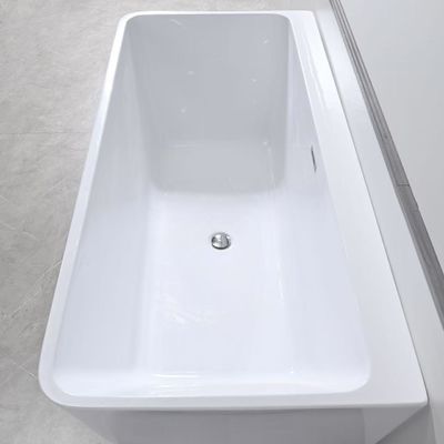 Modern White Round Smooth Acrylic Freestanding Deep  Soaking Bathtubs