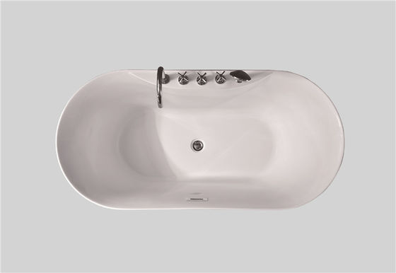 ODM Fiberglass Acrylic Back To Wall Freestanding Bath Slipper for Adult