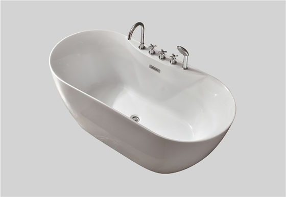ODM Fiberglass Acrylic Back To Wall Freestanding Bath Slipper for Adult