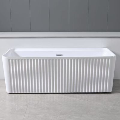 Personalized Stand Alone Acrylic Soaking Tubs Stand Alone 59x30 Anti Slip
