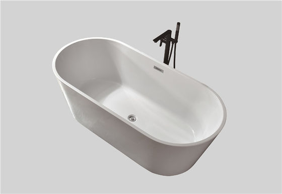 Classic Indoor Stand Alone Acrylic Bathtub Freestanding Bathtubs Soaking Bath Tub