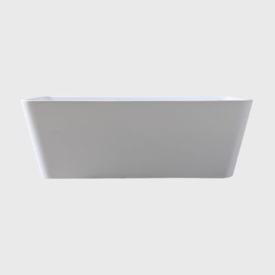 Bathroom Reinforced Acrylic Back To Wall Bathtubs For Adult Stand Alone 1500mm