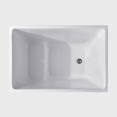 Mini Acrylic Ese Deep Bubble Spa Back To Wall Bathtubs For Small Home