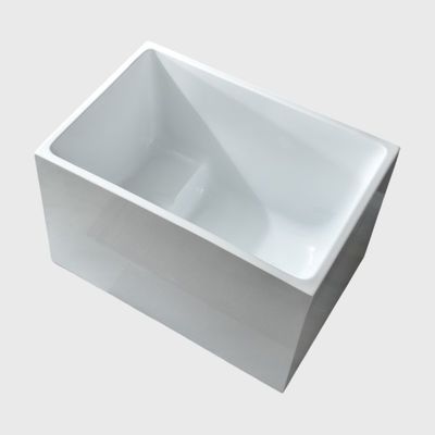 Mini Acrylic Ese Deep Bubble Spa Back To Wall Bathtubs For Small Home