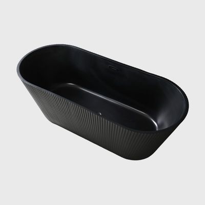 72x42 Modern Indoor Acrylic Black Corner Bathtub Freestanding Deep Soaking