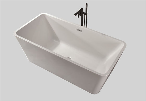 ODM Stand Alone Bath Shower Acrylic Soaking Tubs Simple Eco Friendly 100 lbs