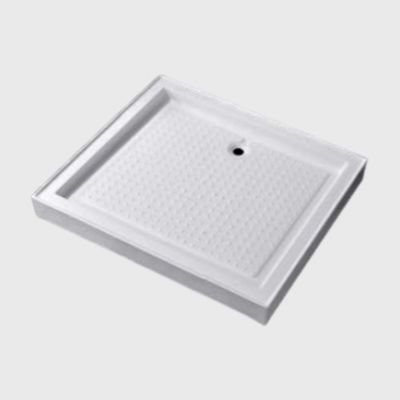 Custom Square White Acrylic 1200 X 700 Shower Tray Pans Anti Slip Cracking