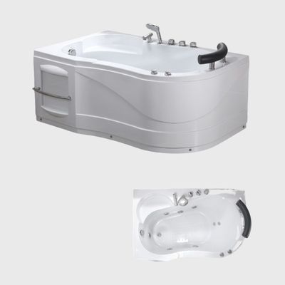 Waterfall Surfing Heated Jacuzzi Bathtubs Air Jetted Massage With Seat