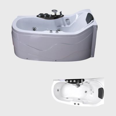 Waterfall Surfing Heated Jacuzzi Bathtubs Air Jetted Massage With Seat