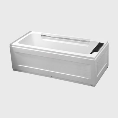 Villa Indoor Fiberglass Whirlpool Jacuzzi Tub Air Jetted Massage Rectangular
