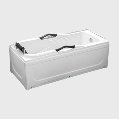 Villa Indoor Fiberglass Whirlpool Jacuzzi Tub Air Jetted Massage Rectangular