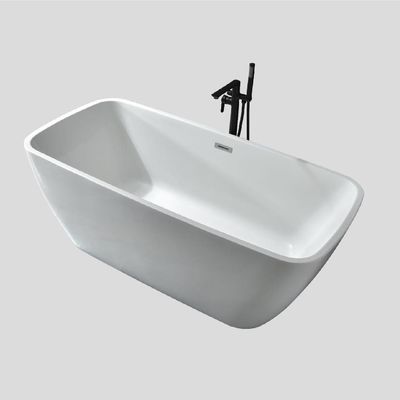 Modern Design Indoor Oval White Acrylic Freestanding Bathtub