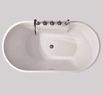 Freestanding Skirt Acrylic Back To Wall Bathtubs 1500 Mm SGS Certified