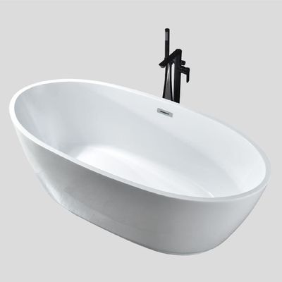 1700mm Eco Acrylic Dropin Bathtubs Alcove Ant Slip Personalised