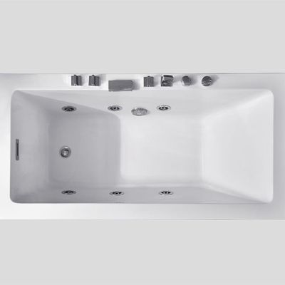 Seamless Jacuzzi Alcove 72 Inch Whirlpool Tub Bonding Anti Slip Deep Soaking