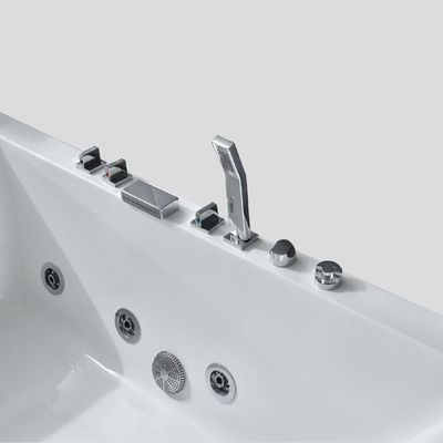 Seamless Jacuzzi Alcove 72 Inch Whirlpool Tub Bonding Anti Slip Deep Soaking