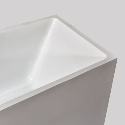 Indoor Acrylic Drop In Bathtubs Deep Undermount Soaking Tub Oversize For Adults