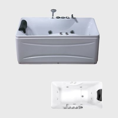 Garden LUCITE Acrylic Resin 72 Inch Freestanding Jetted Tub Hot Spring Soaking Villas