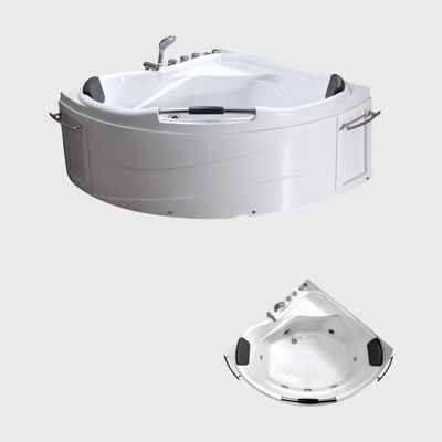 Outdoor Acrylic Jacuzzi Bathtubs Modern Spa Whirlpool Massage Corner lightweight