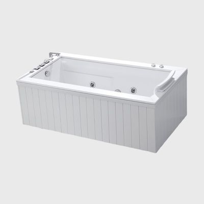 Outdoor Acrylic Jacuzzi Bathtubs Modern Spa Whirlpool Massage Corner lightweight