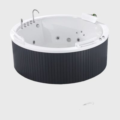 Outdoor Acrylic Jacuzzi Bathtubs Modern Spa Whirlpool Massage Corner lightweight