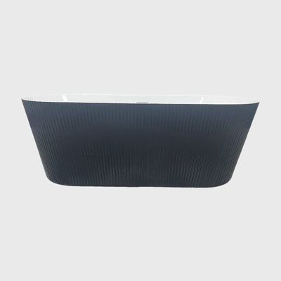 Oval Rectangular White Black Corner Bathtub Stacked Acrylic Free Standing 67"