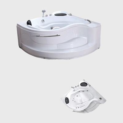 Corner Drop In Soaking Jacuzzi Bathtubs Acrylic Whirlpool For Hotels Villa