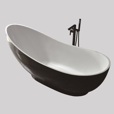 Custom Black Corner Bathtub Bathroom Freestanding 60 Inch Slipper