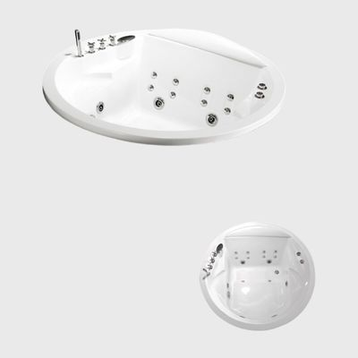 24Inch Buildin Massage Freestanding Jetted Bathtub Acrylic 2 Person Round American Standard