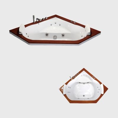 24Inch Buildin Massage Freestanding Jetted Bathtub Acrylic 2 Person Round American Standard