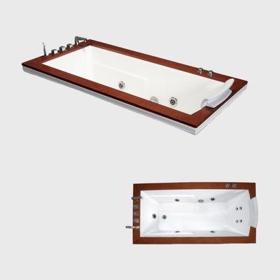 24Inch Buildin Massage Freestanding Jetted Bathtub Acrylic 2 Person Round American Standard