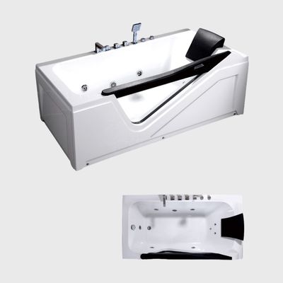CUPC Indoor White Freestanding Bathroom Jacuzzi Tub 67Inch For Adult Soaking