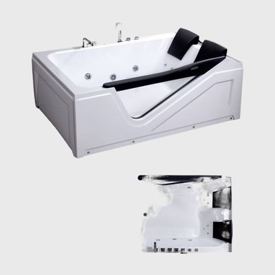 CUPC Indoor White Freestanding Bathroom Jacuzzi Tub 67Inch For Adult Soaking