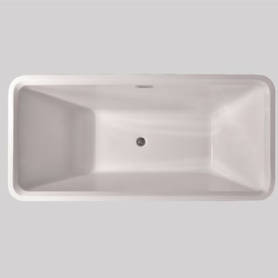 Lightweight Whirlpool Acrylic Free Standing Bathtubs Matte White In Bulk