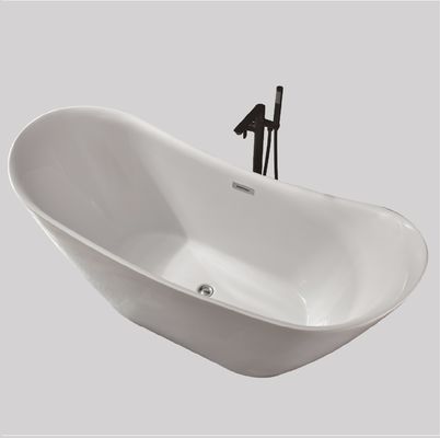 Freestanding Bathroom Bathing Acrylic Slipper Bath Movable Single Person