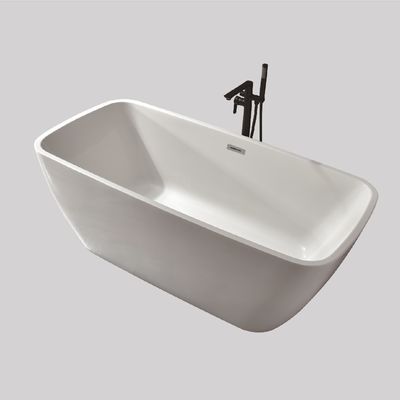Adult Fiberglass Acrylic Free Standing Bathtubs Bathroom 55 Inch 1-2 Person