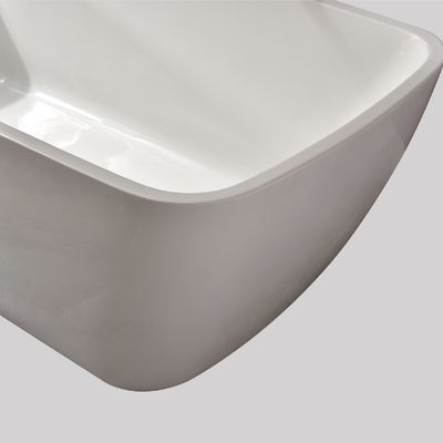 Adult Fiberglass Acrylic Free Standing Bathtubs Bathroom 55 Inch 1-2 Person
