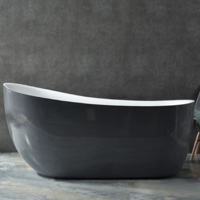 1500mm Freestanding Matte Black Corner Bathtub Sustainable Customized