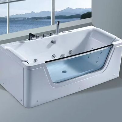 Bathroom Acrylic Massage SPA Jacuzzi Freestanding Tub Air Bubble 60 X 32