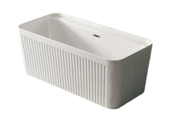 Adults Rectangle Acrylic Soaking Tubs White 51 Inch Freestanding Tub ODM